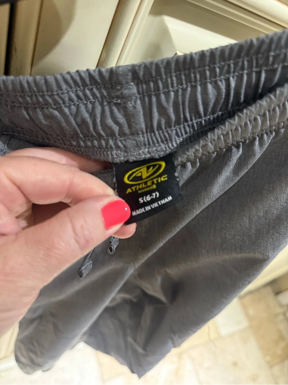 Athletic Works Navy Elastic Drawstring Performance Pants